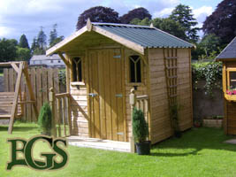 Garden Sheds, Pressure Treated Garden Sheds, Insulated Metal Roof ...