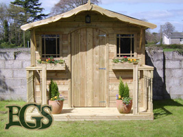 6X8 Wooden Garden Shed